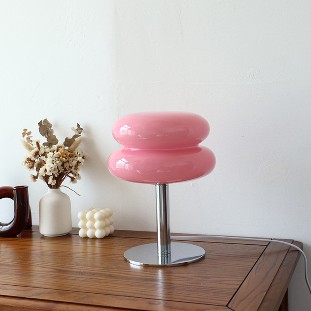 The Macelle Macaron Glass Table Lamp