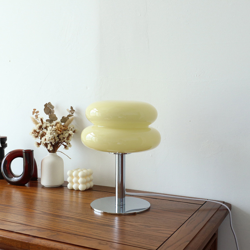 The Macelle Macaron Glass Table Lamp