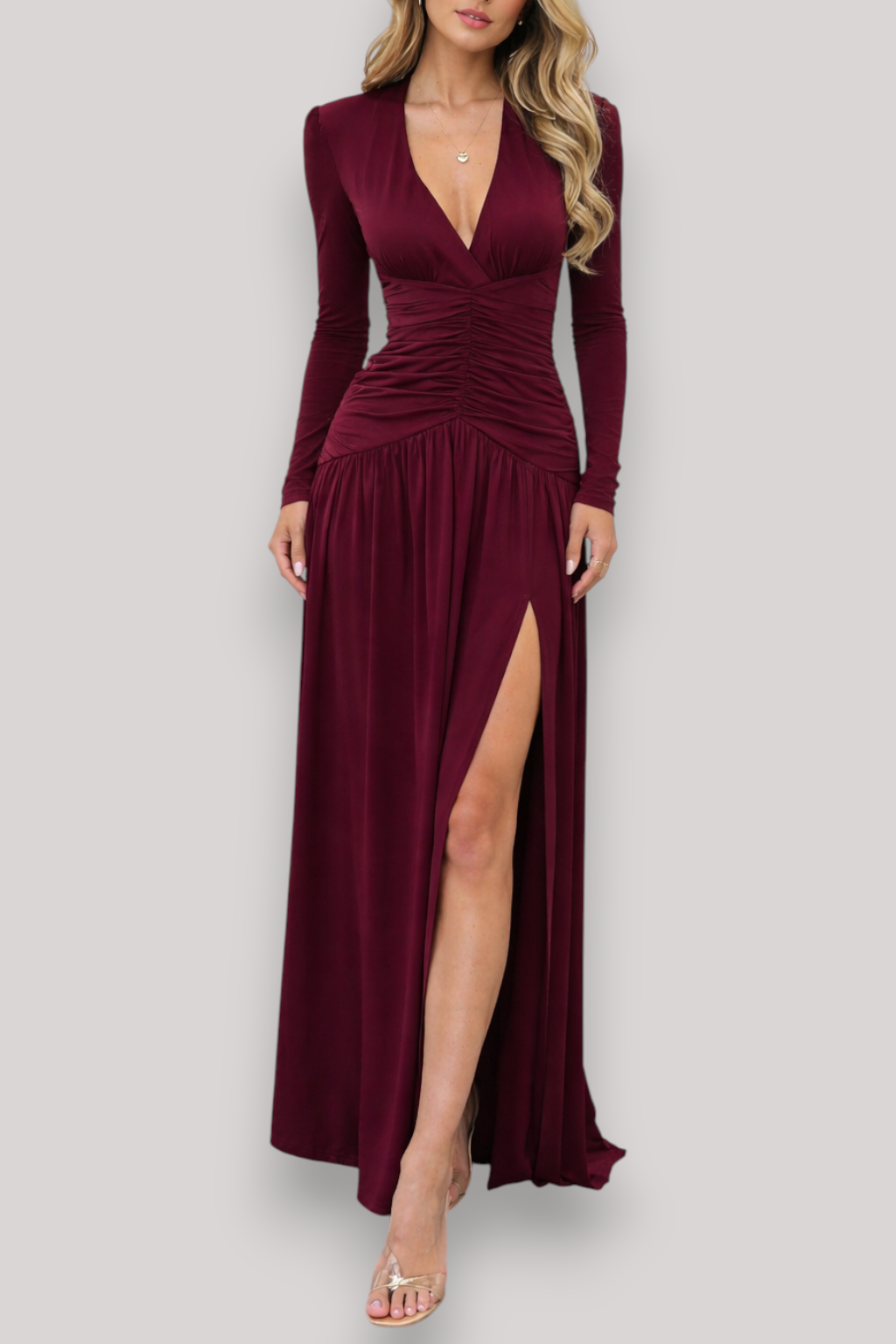 The Madeleine Women's Pleated Evening Dress