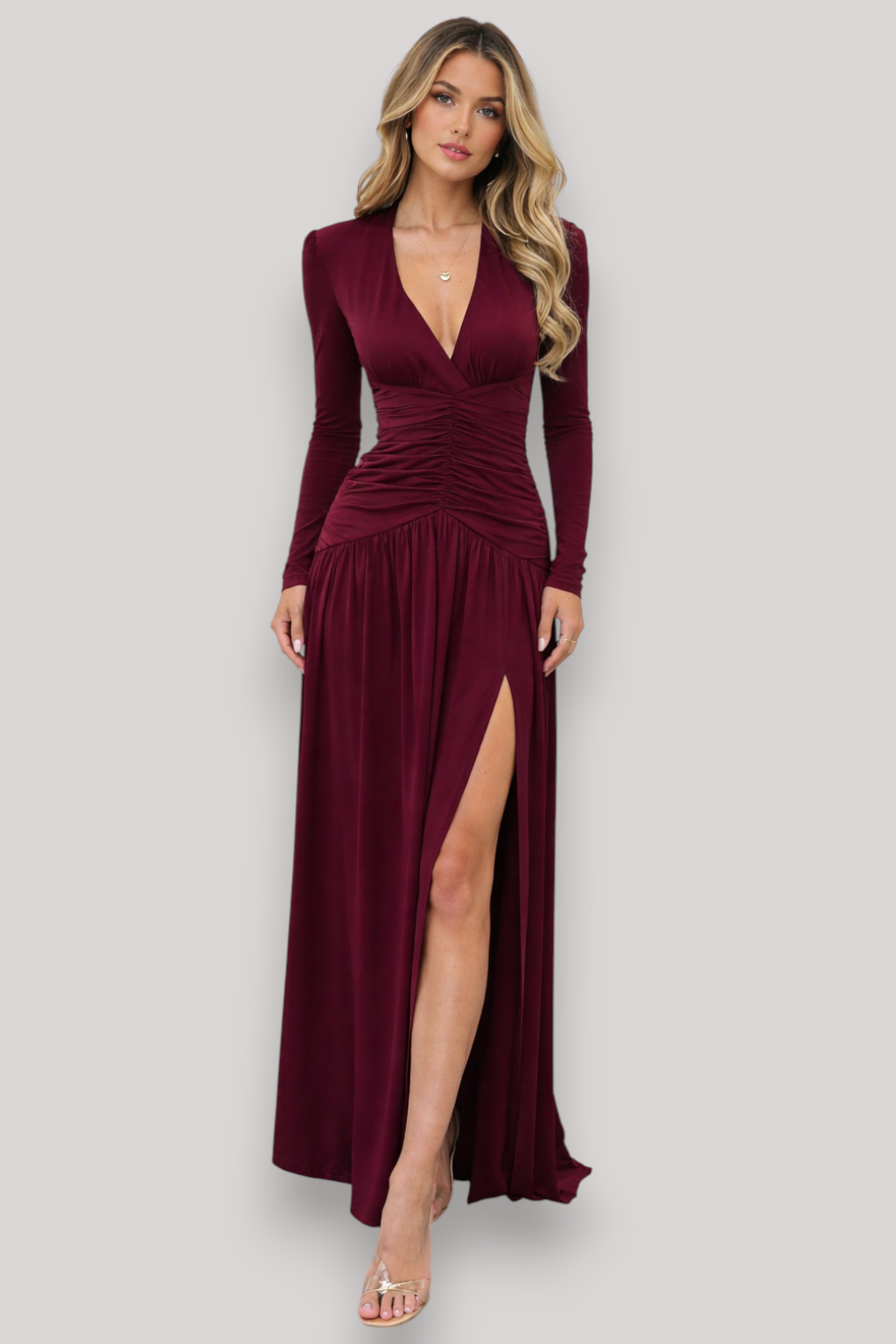 The Madeleine Women's Pleated Evening Dress