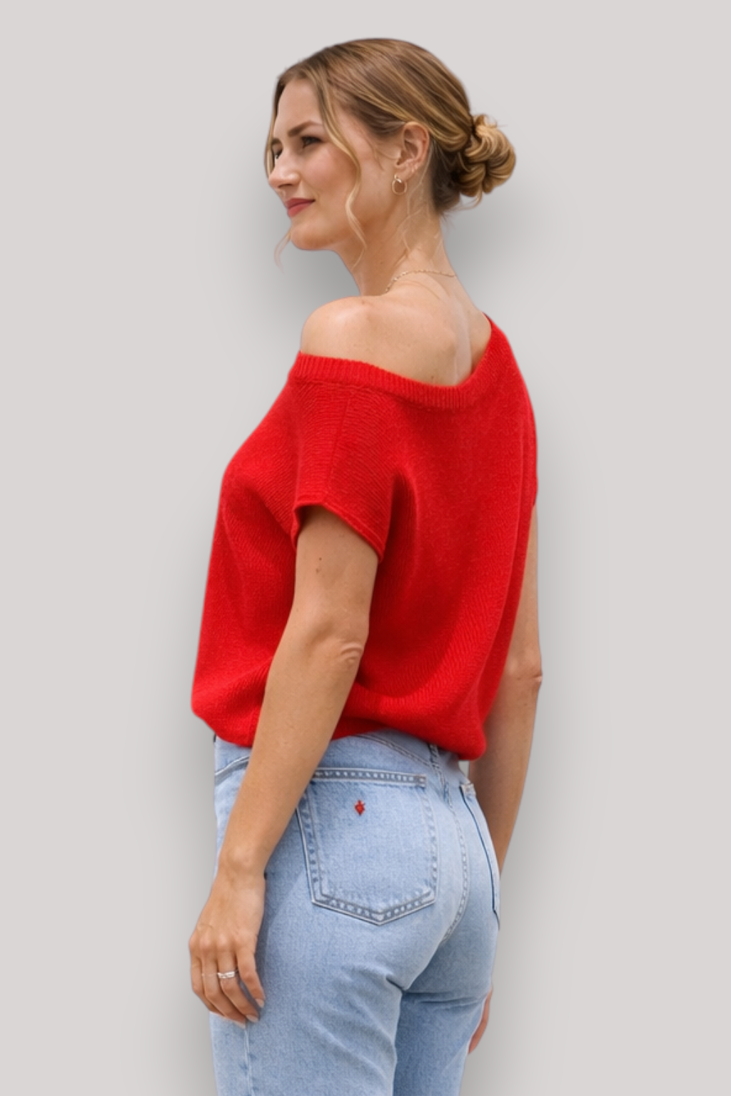 The Maeve Women's Top Knit Side Shoulder Summer Blouse