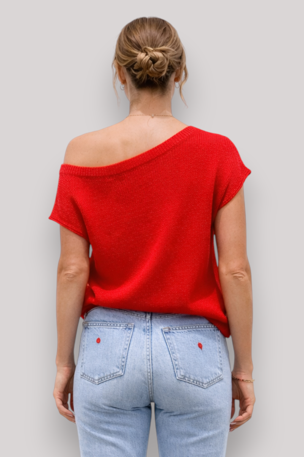 The Maeve Women's Top Knit Side Shoulder Summer Blouse