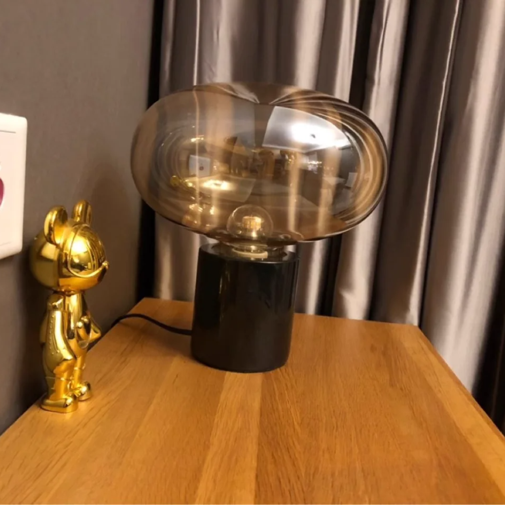 The Marbelle Smoke Marble Table Lamp