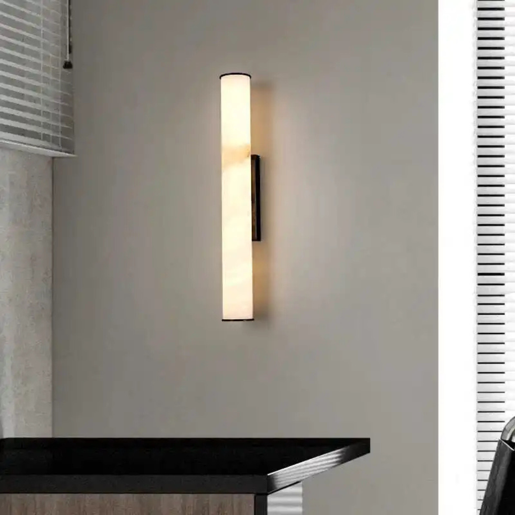 The Marbelle Marble Cylinder Wall Light