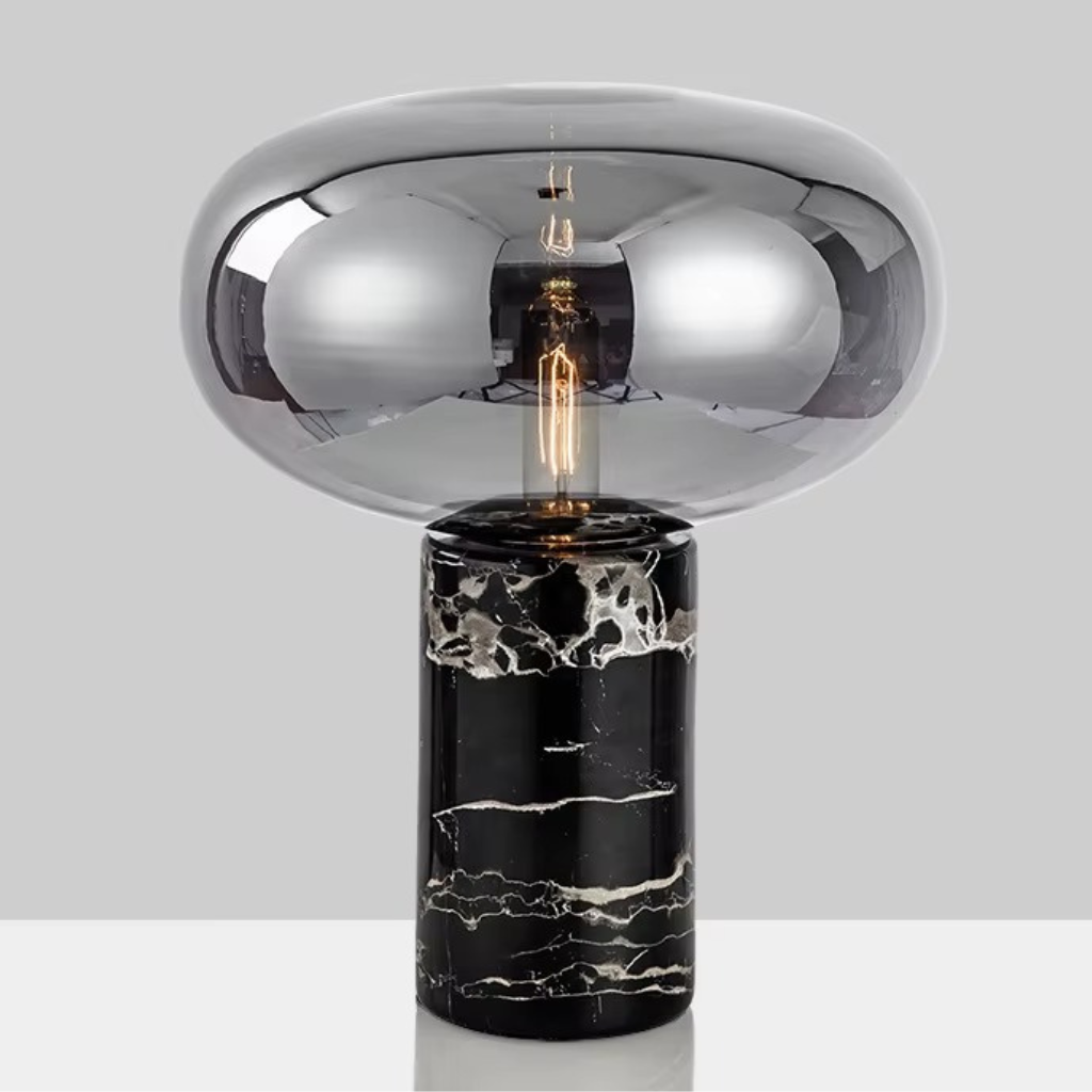 The Marbelle Smoke Marble Table Lamp