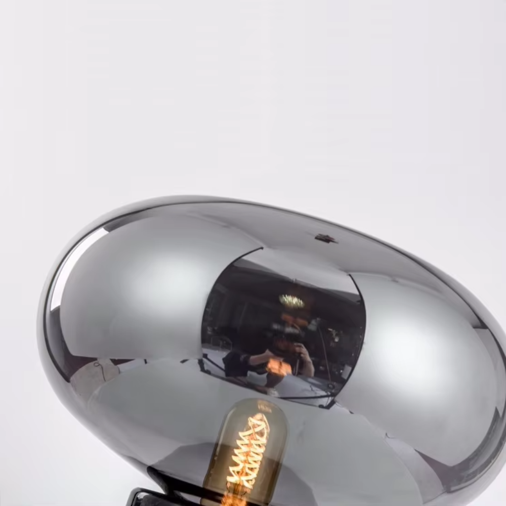 The Marbelle Smoke Marble Table Lamp