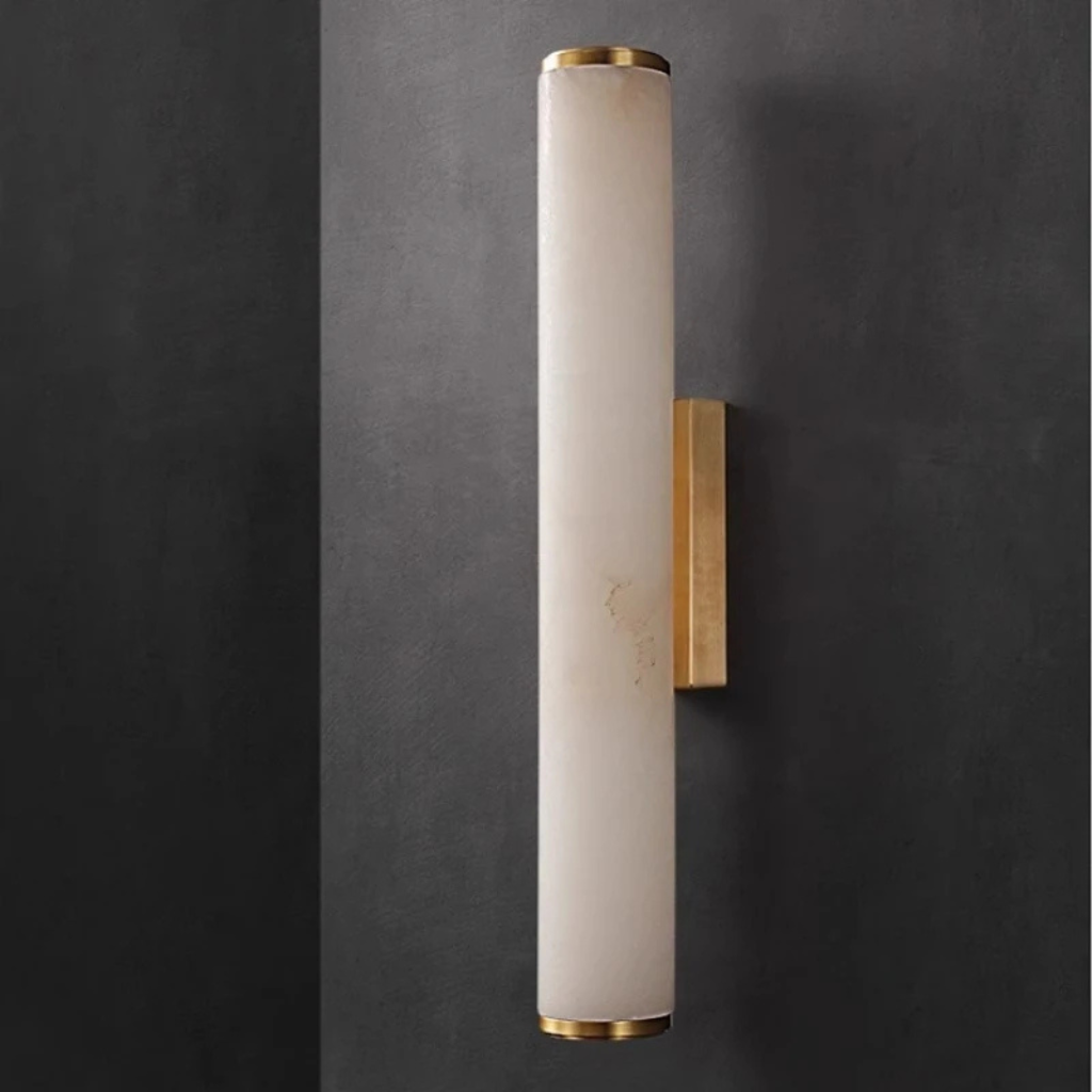 The Marbelle Marble Cylinder Wall Light