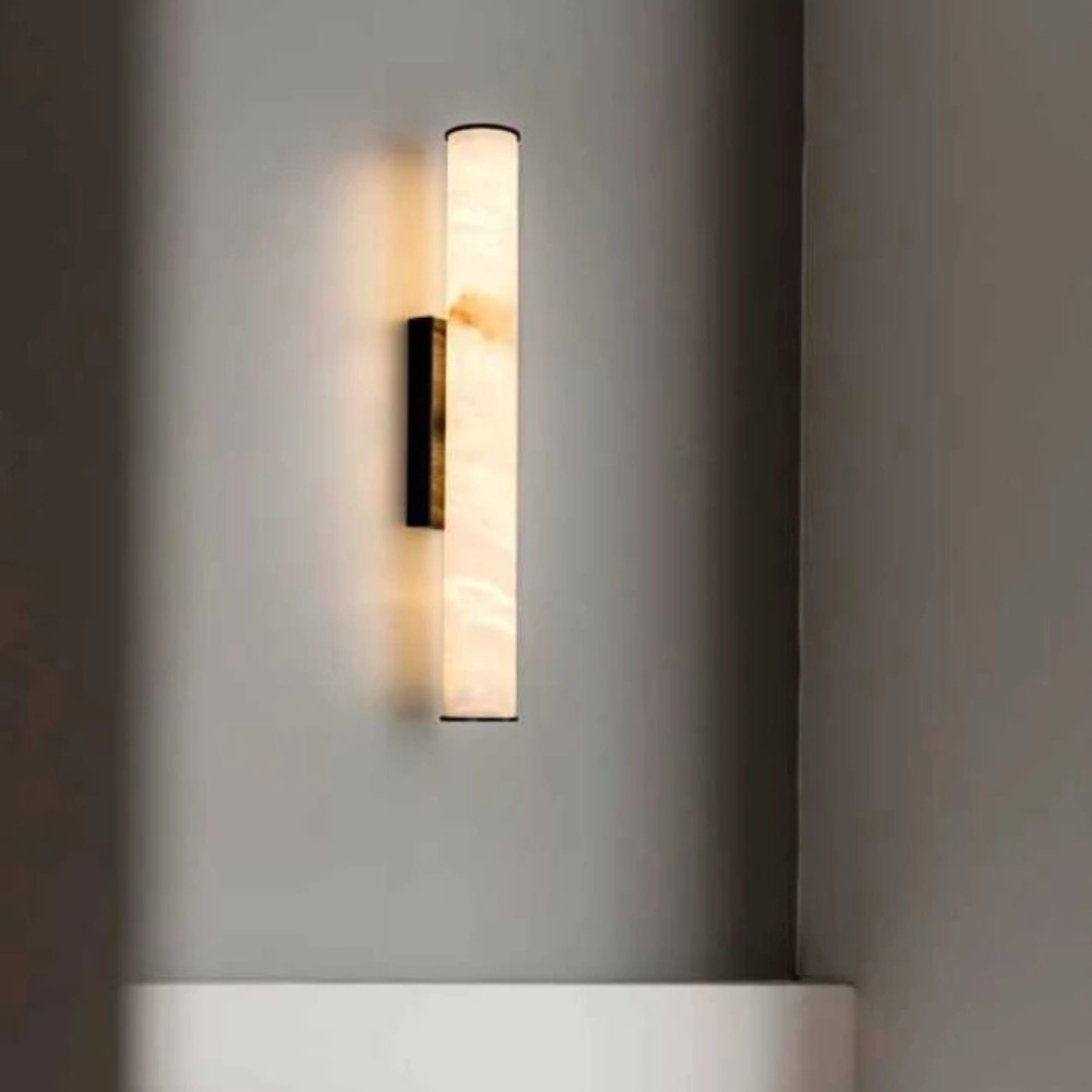 The Marbelle Marble Cylinder Wall Light