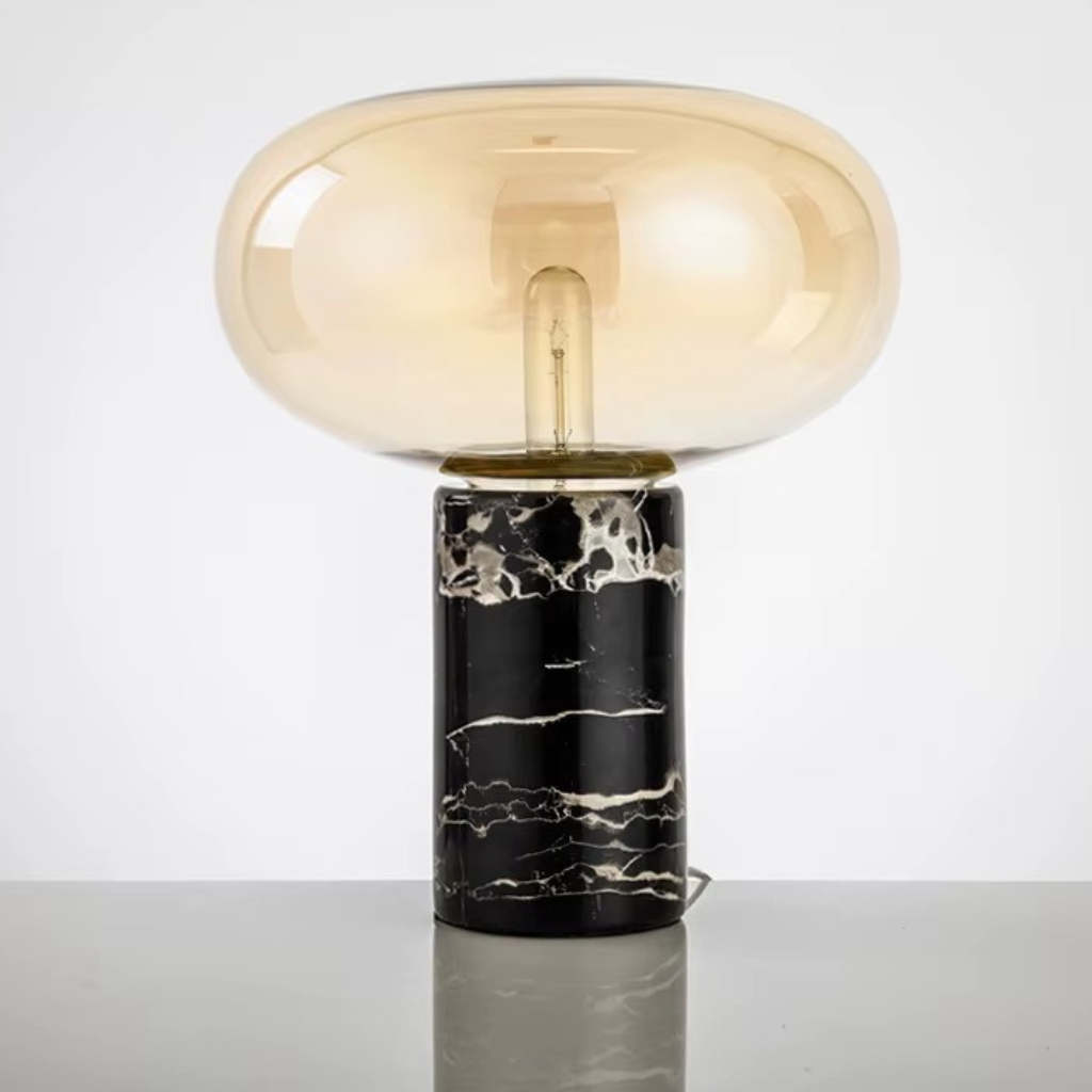The Marbelle Smoke Marble Table Lamp