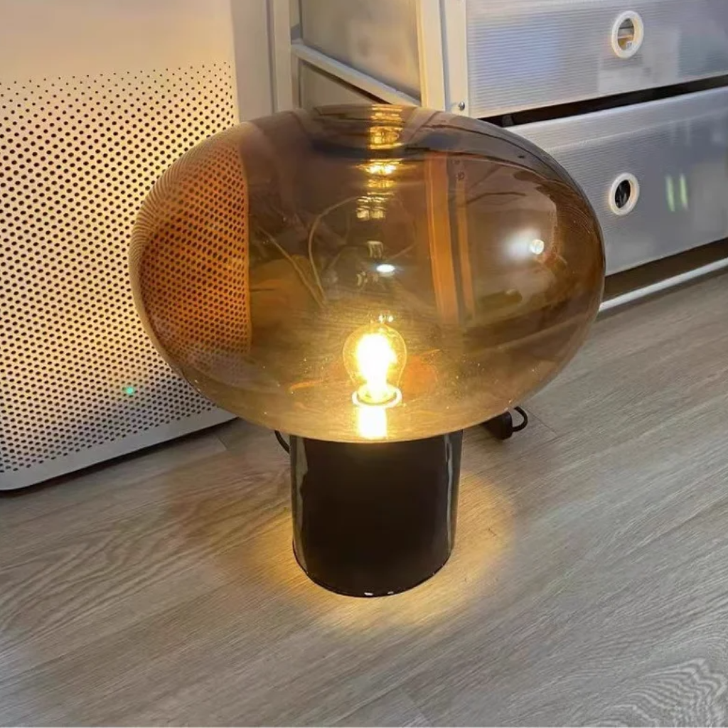 The Marbelle Smoke Marble Table Lamp