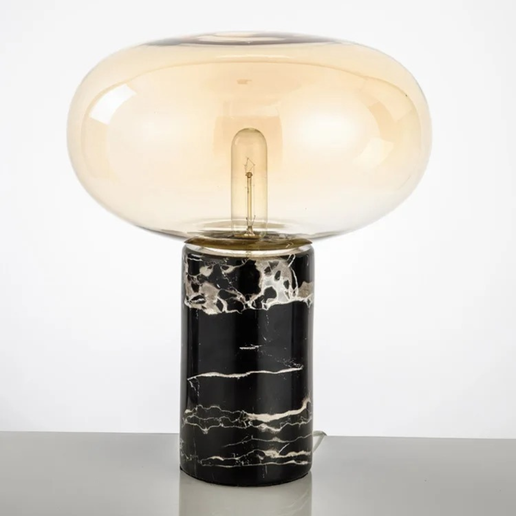 The Marbelle Smoke Marble Table Lamp