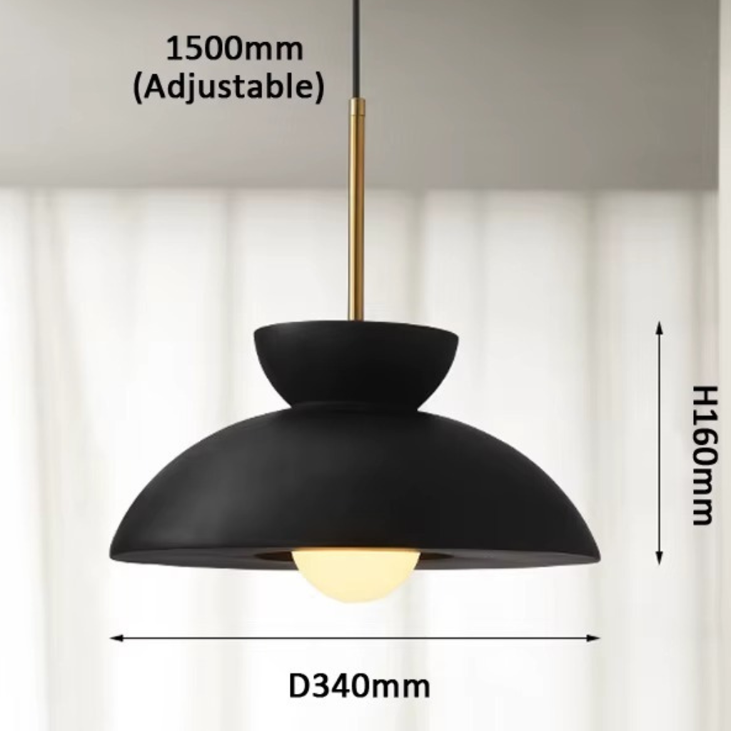 The Marbora Nordic Marble Mushroom Pendant Light