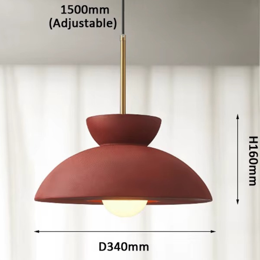 The Marbora Nordic Marble Mushroom Pendant Light