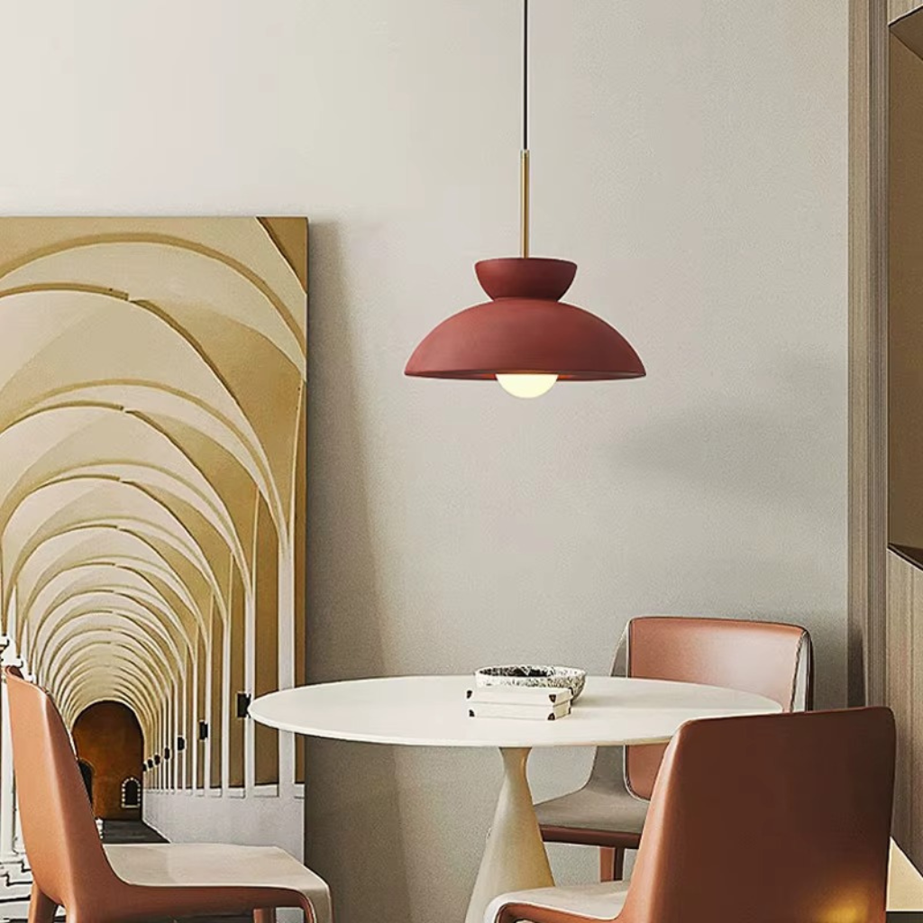 The Marbora Nordic Marble Mushroom Pendant Light