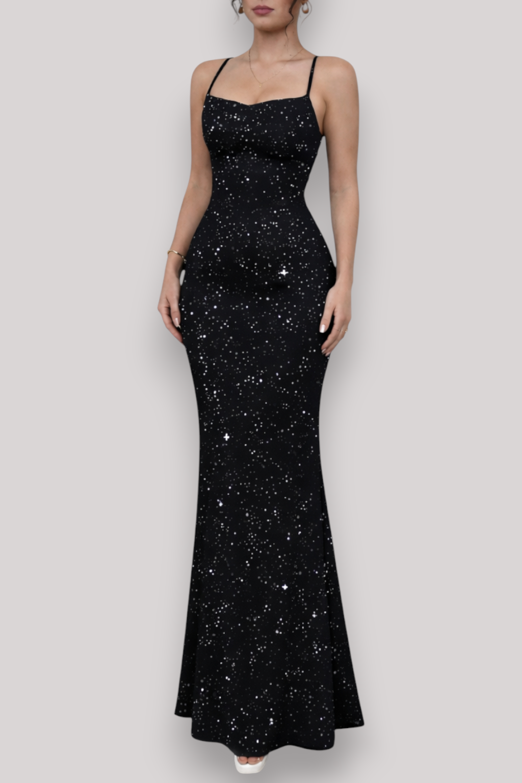 The Marianne Women's Sequin Backless Maxi Dress
