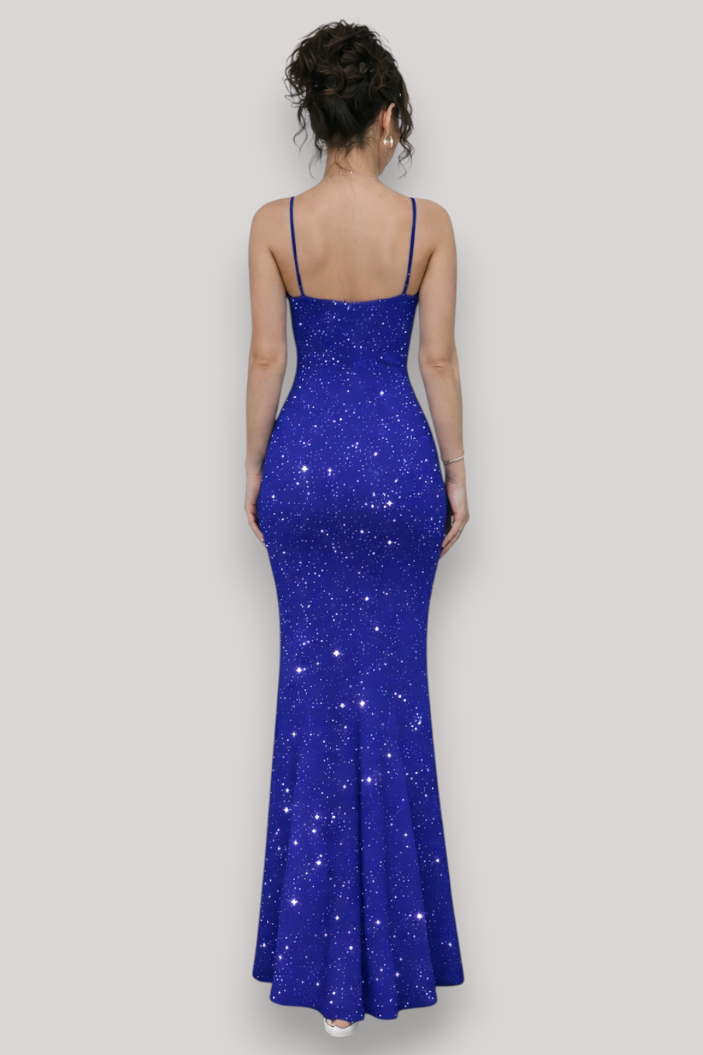 The Marianne Women's Sequin Backless Maxi Dress