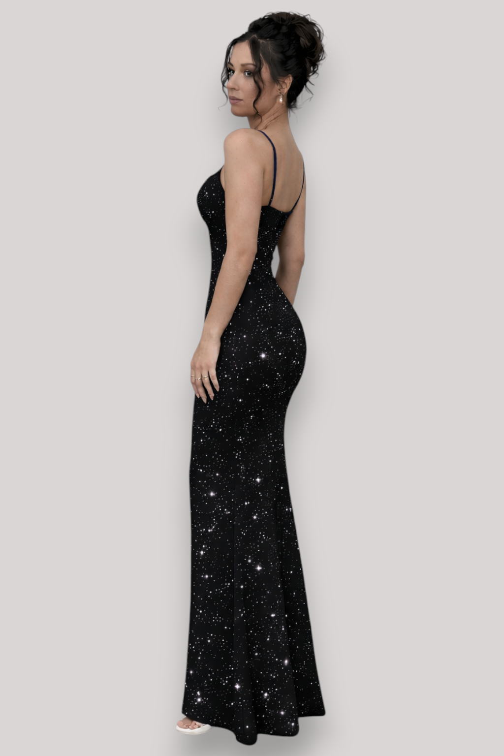 The Marianne Women's Sequin Backless Maxi Dress