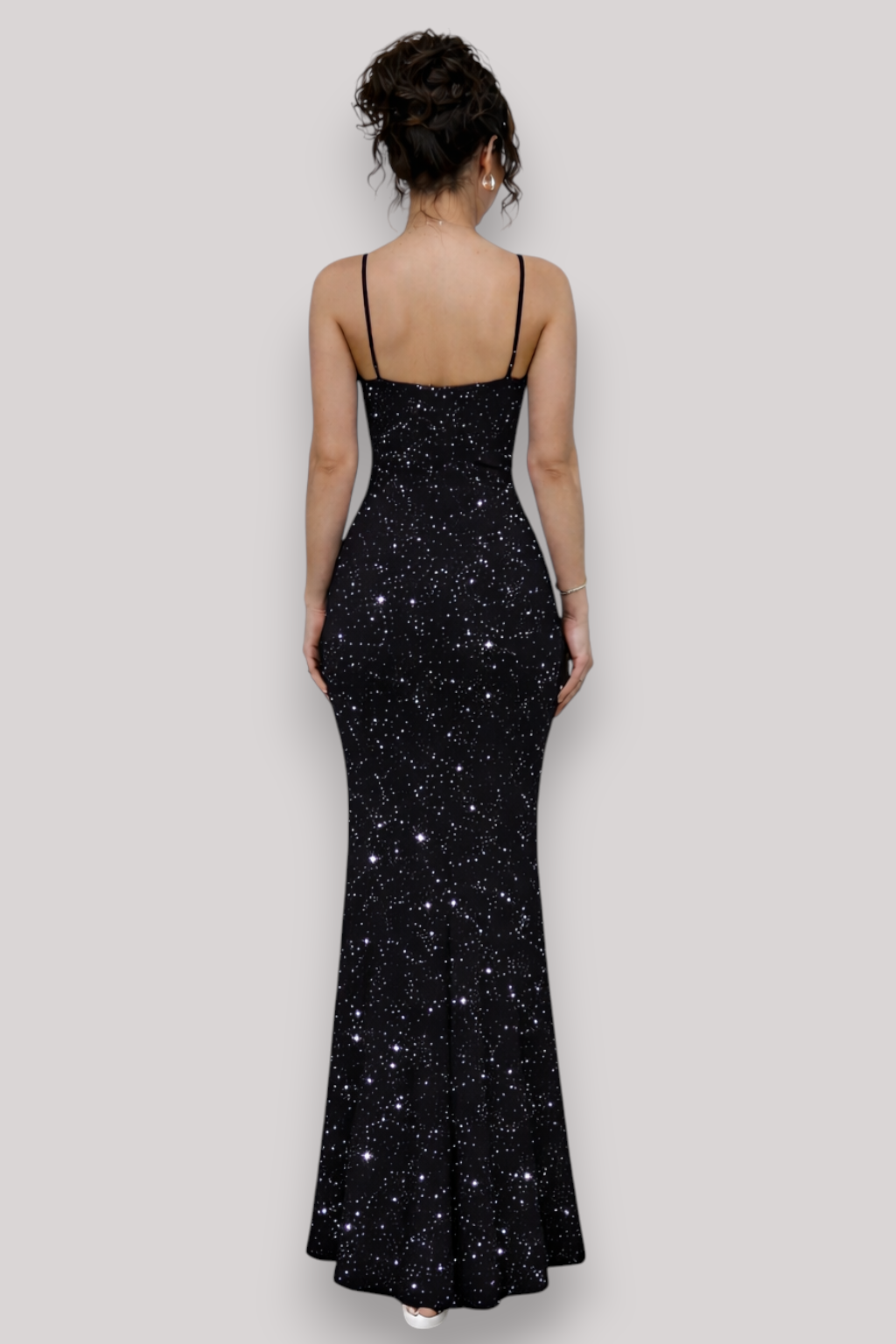 The Marianne Women's Sequin Backless Maxi Dress