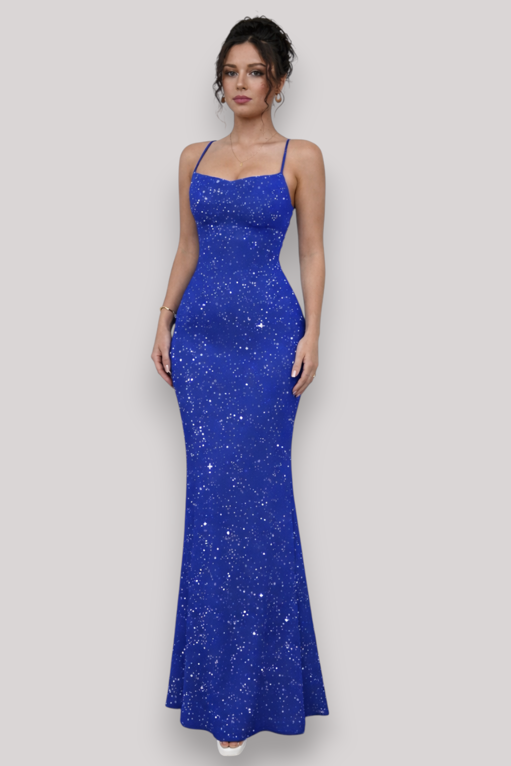 The Marianne Women's Sequin Backless Maxi Dress