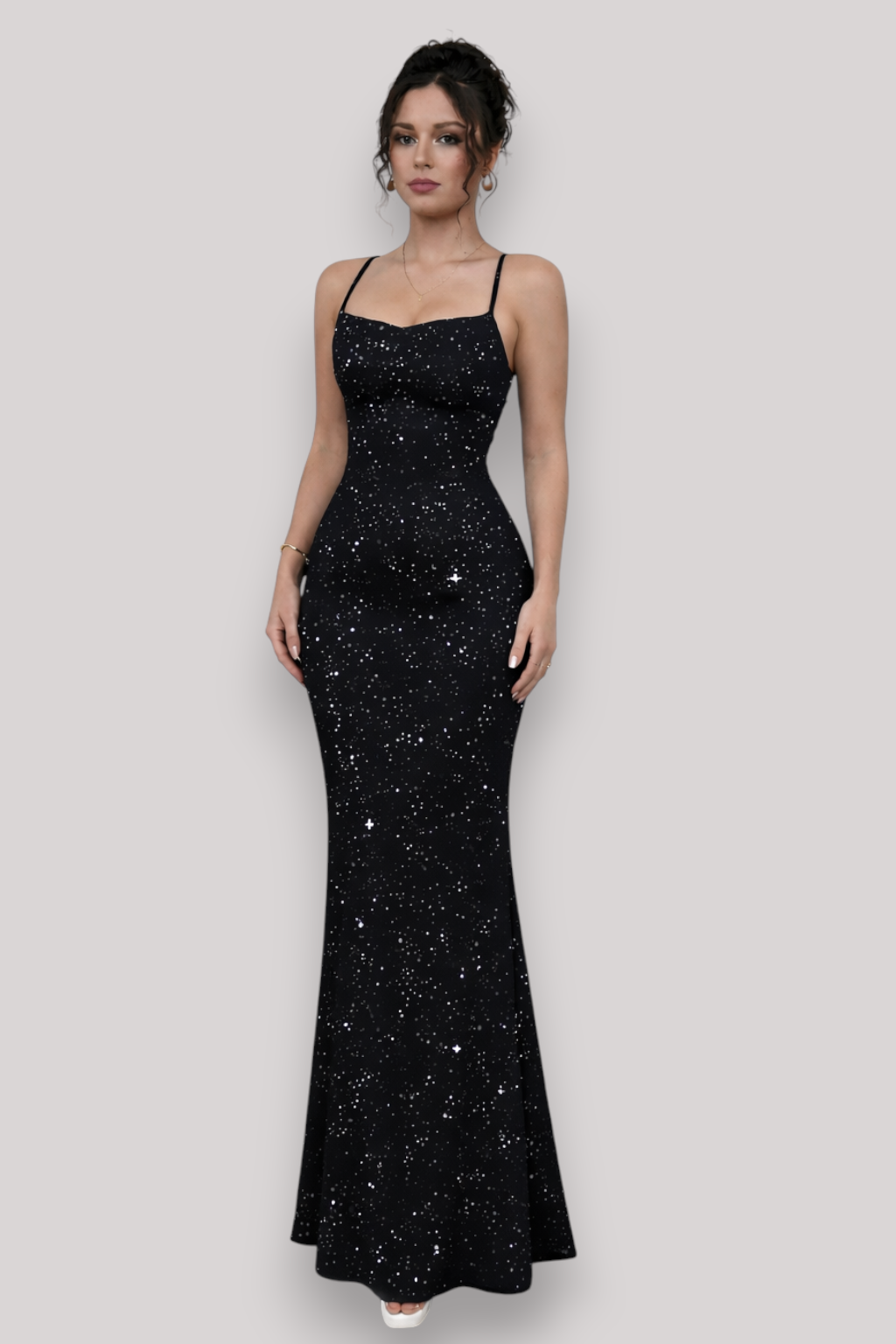 The Marianne Women's Sequin Backless Maxi Dress