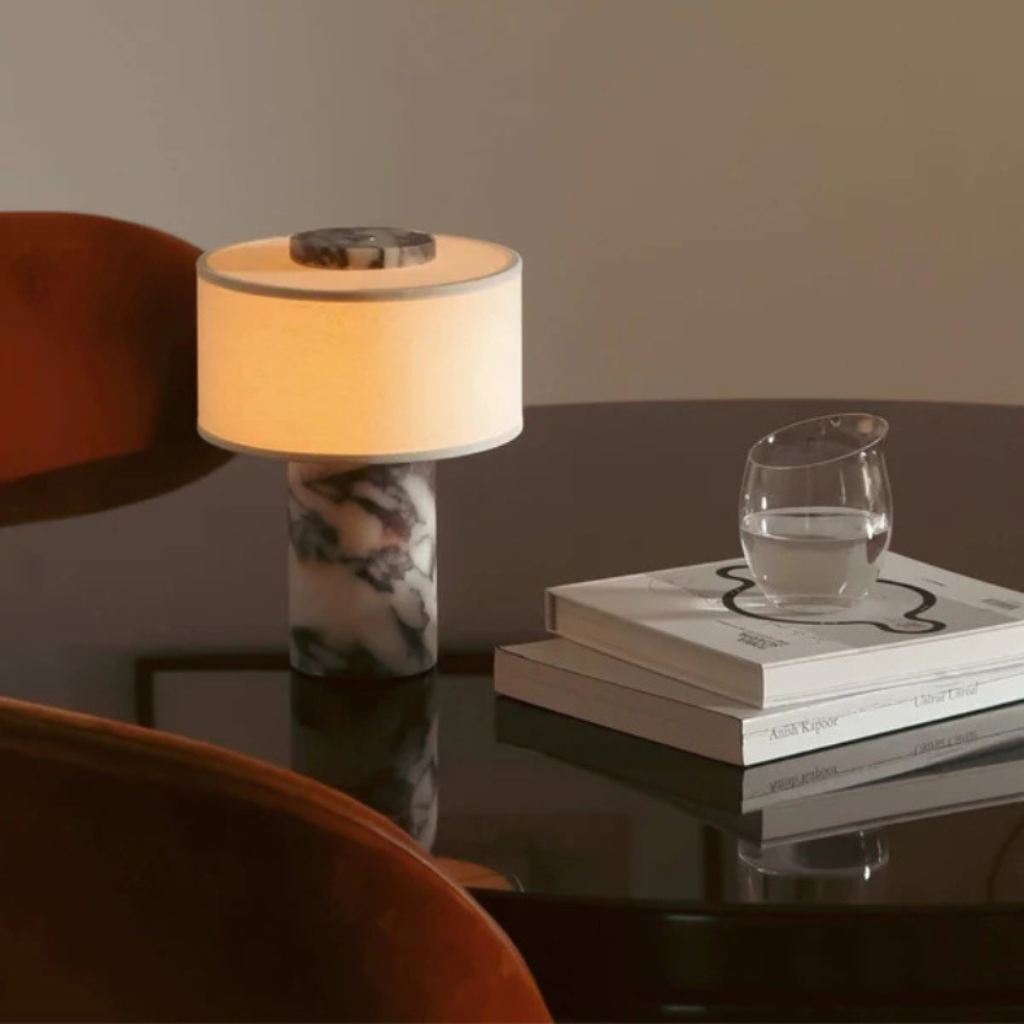 The Maruvia Rechargeable Japanese Marble LED Lamp