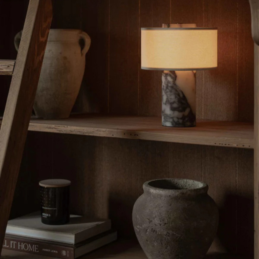 The Maruvia Rechargeable Japanese Marble LED Lamp