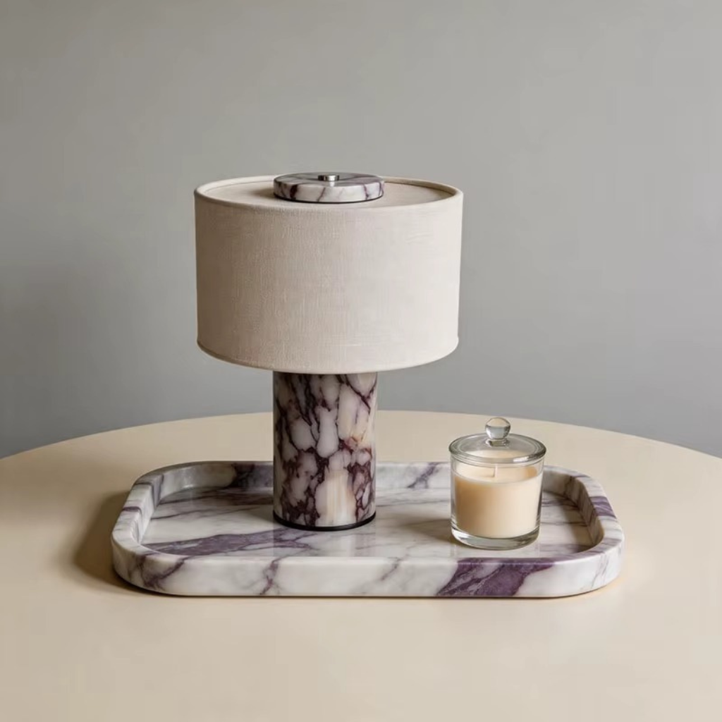 The Marvella Marble Bedside Table Lamp