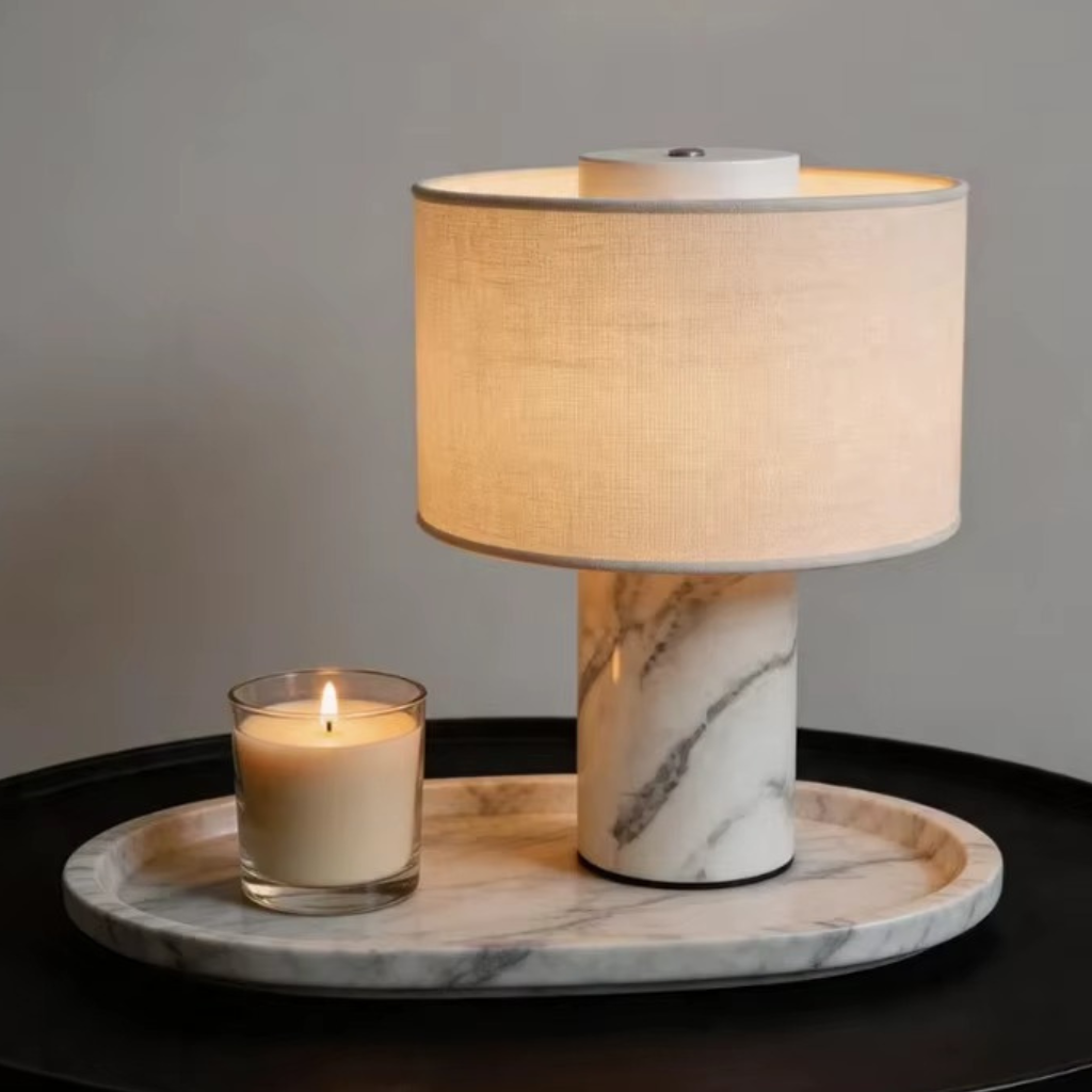 The Marvella Marble Bedside Table Lamp