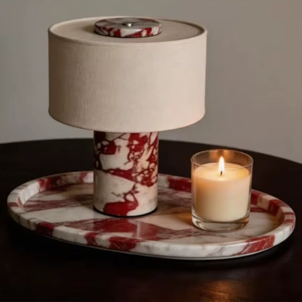 The Marvella Marble Bedside Table Lamp