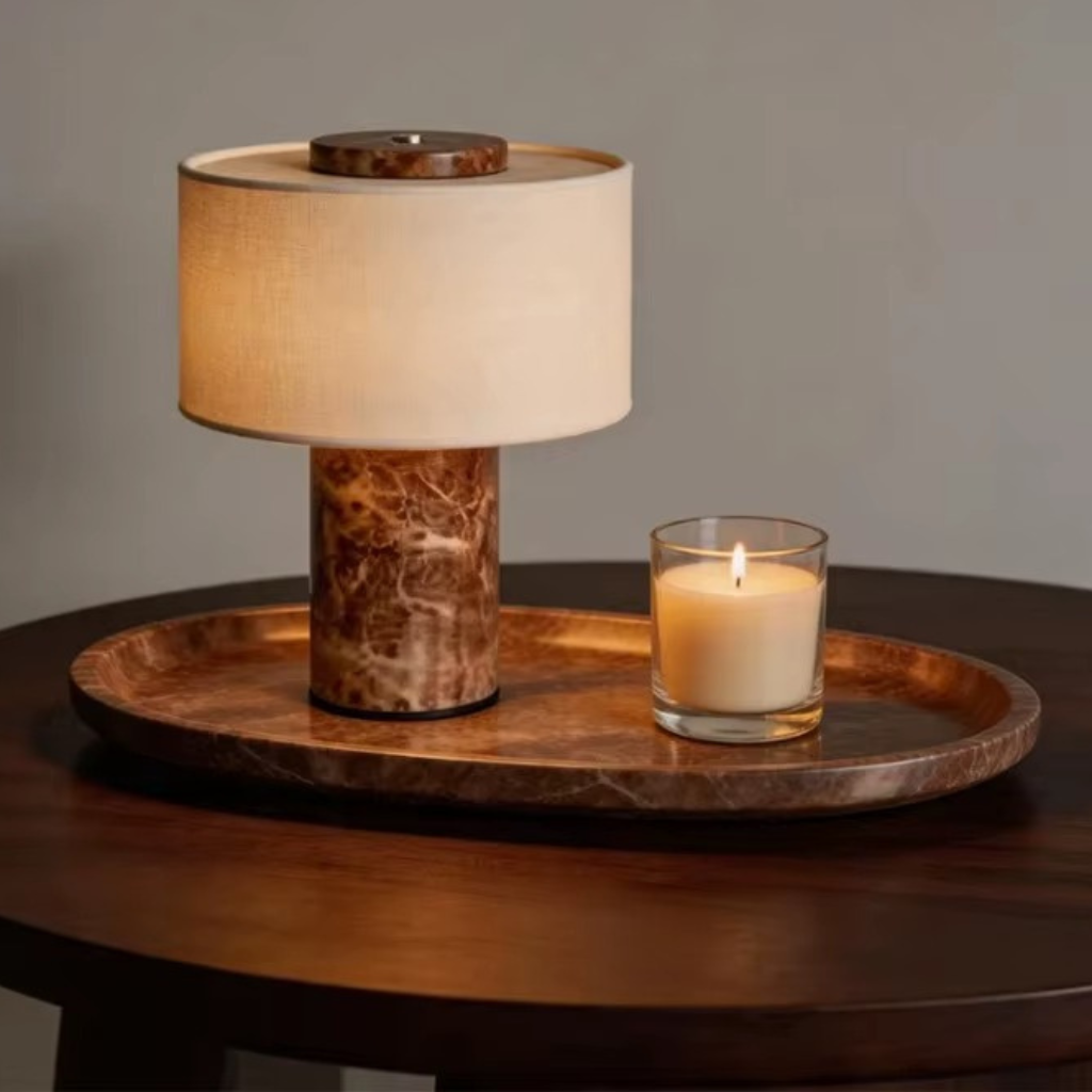 The Marvella Marble Bedside Table Lamp