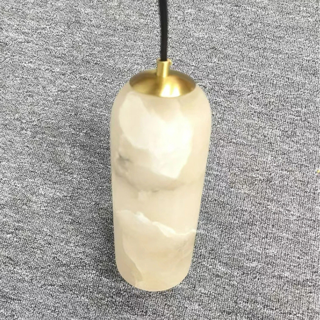 The Marzelle Marble Copper LED Pendant Light