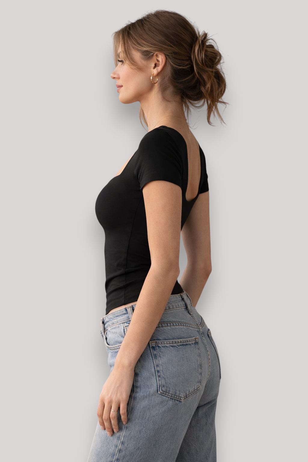 The Megan Women's Slim Fit Short Sleeve Top