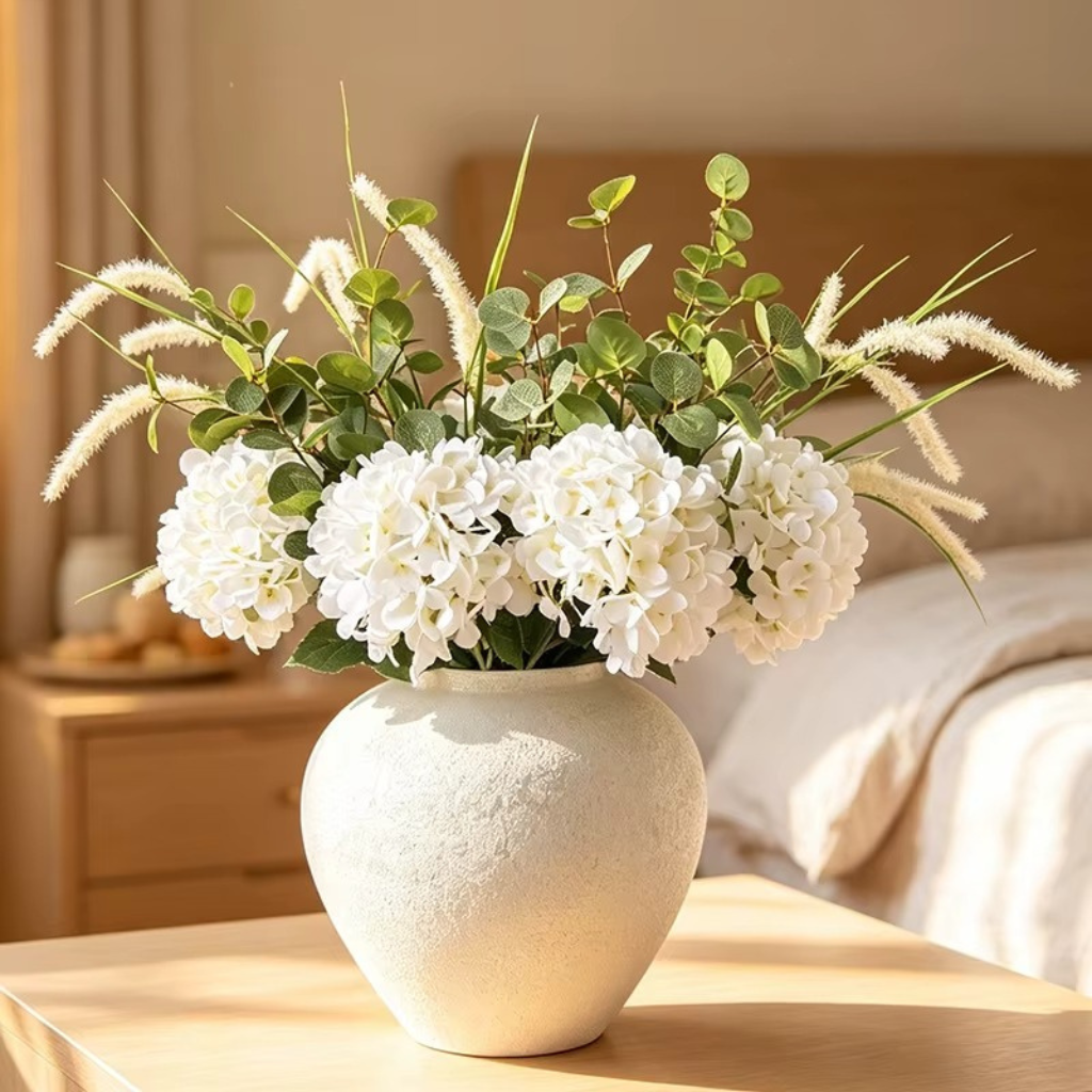 The Metora Modern Matte Metal Decor Vase