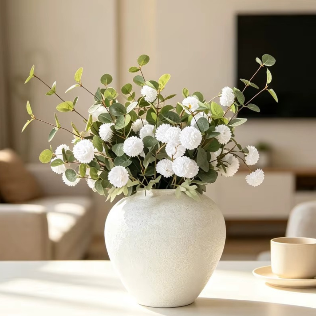 The Metora Modern Matte Metal Decor Vase