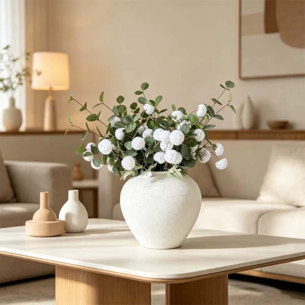 The Metora Modern Matte Metal Decor Vase