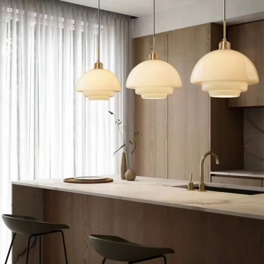 The MilkaLume Nordic Glass Pendant Light