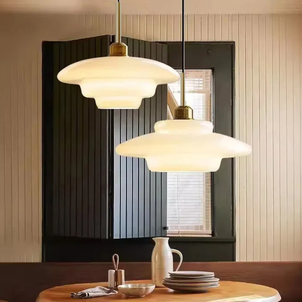 The MilkaLume Nordic Glass Pendant Light