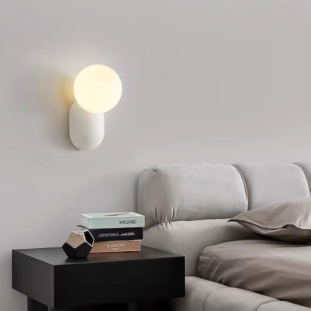 The Milora Modern LED Glass Ball Wall Light