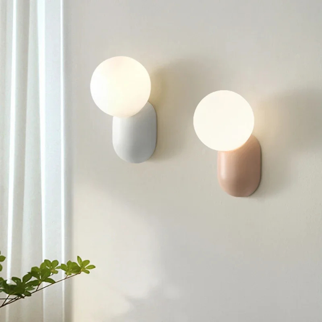 The Milora Modern LED Glass Ball Wall Light