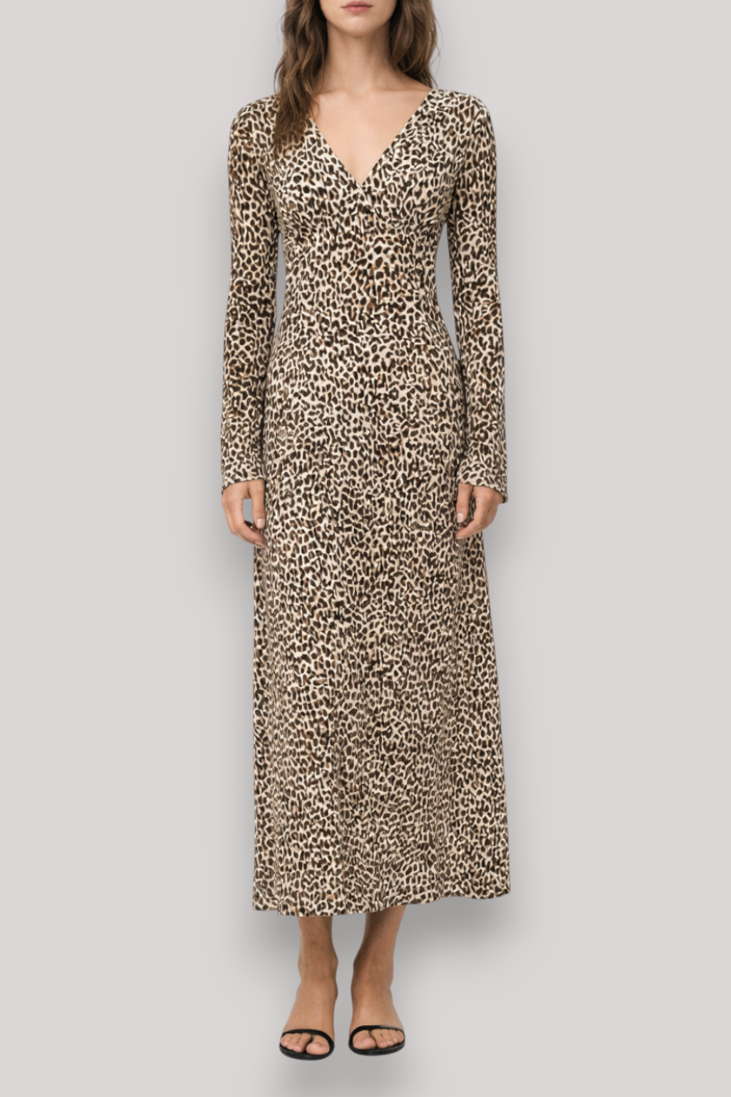 The Miranda Floral Pleated Long Sleeve Dress