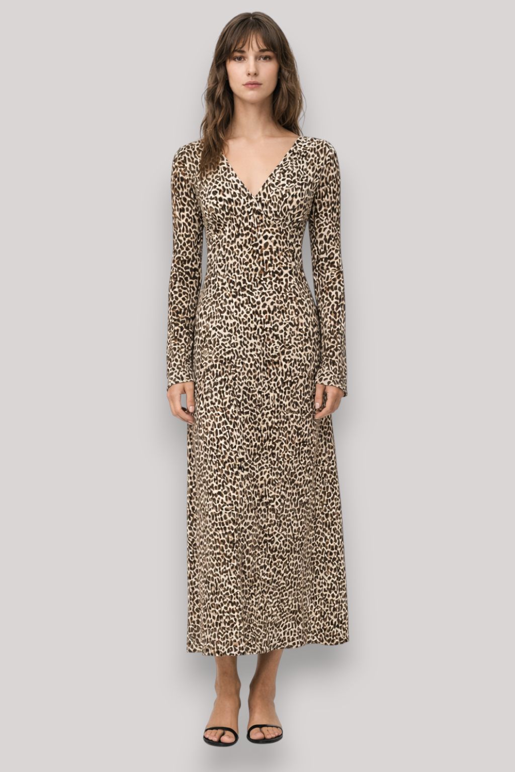 The Miranda Floral Pleated Long Sleeve Dress