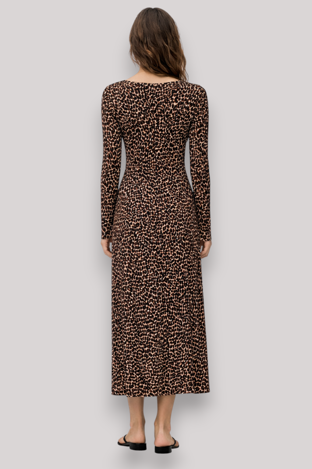 The Miranda Floral Pleated Long Sleeve Dress