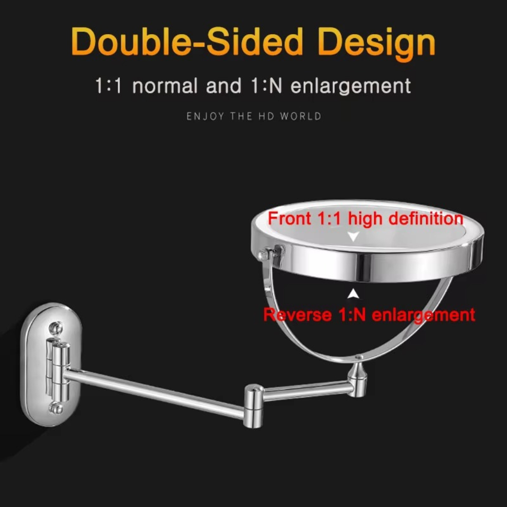 The Miravelle USB Rechargeable LED Folding Makeup Mirror