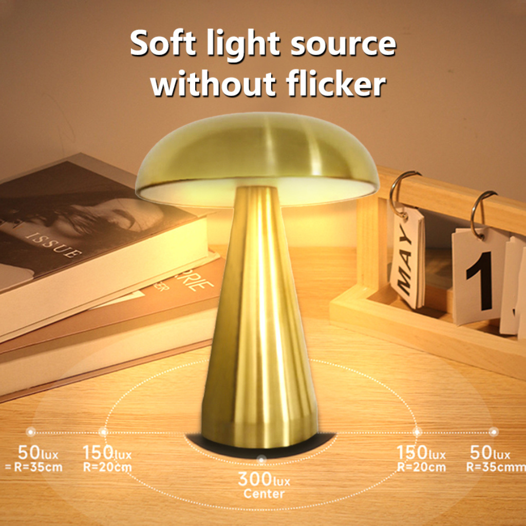 The Mirelle Retro Mushroom LED Table Lamp