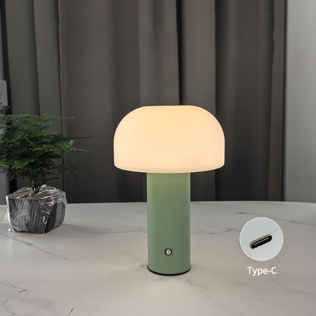 The Mushora LED Mushroom Rechargeable 3 Colour Table Lamp