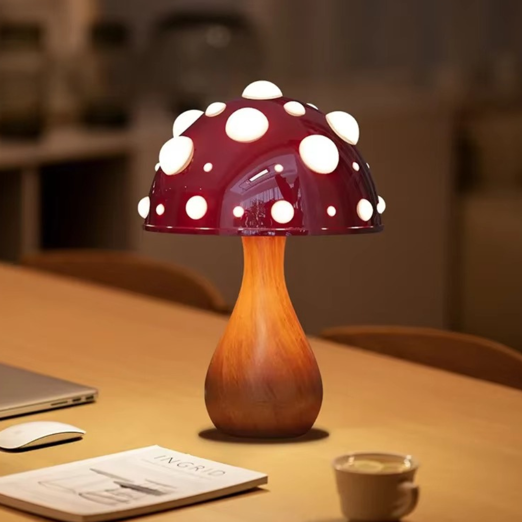The Mycolux Mushroom Ambient LED Desk Lamp