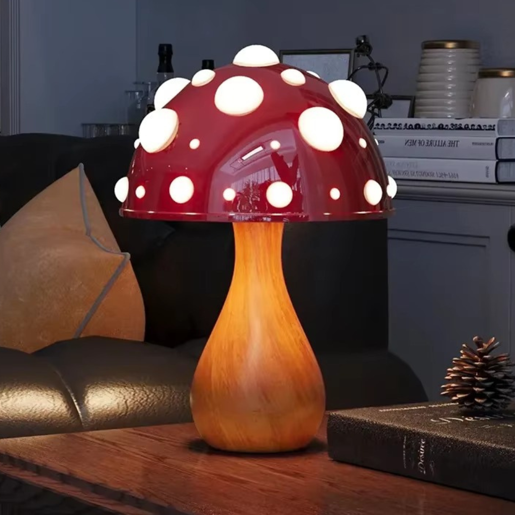 The Mycolux Mushroom Ambient LED Desk Lamp