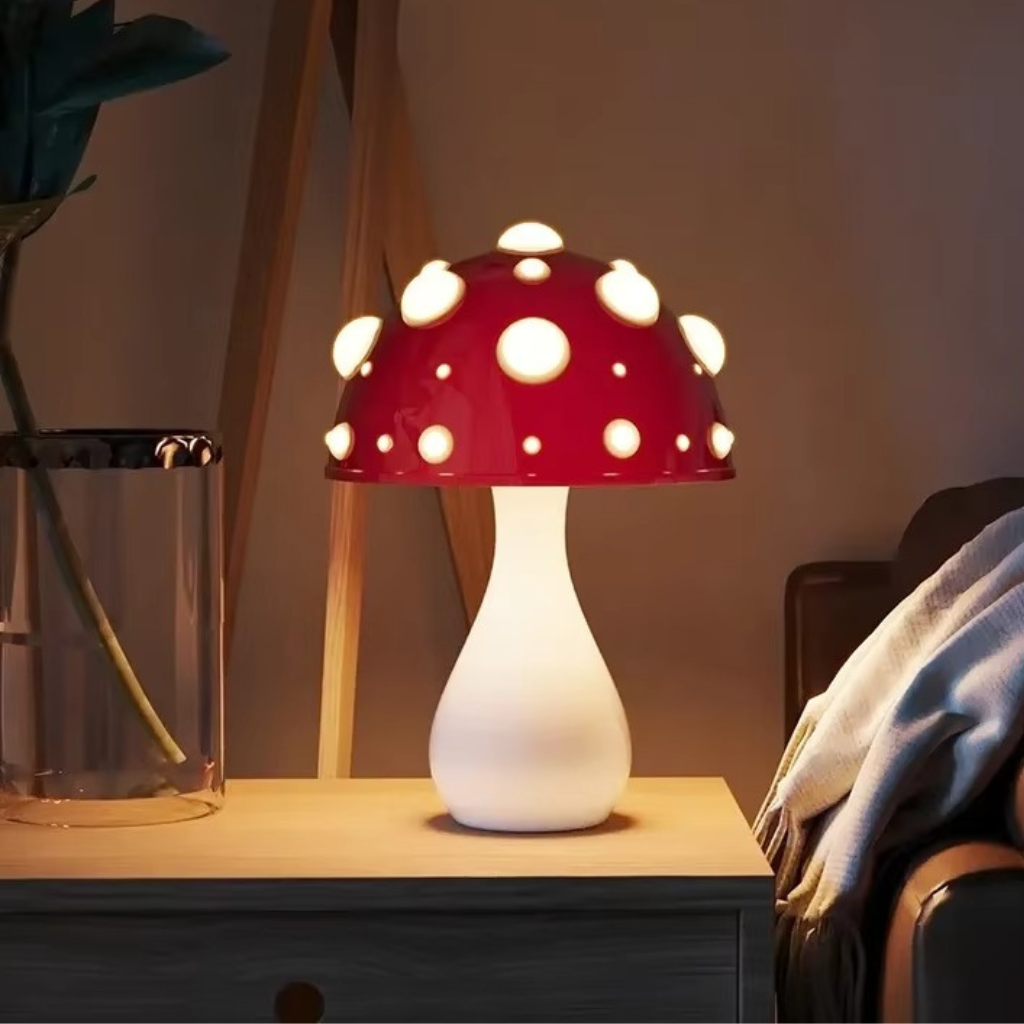 The Mycolux Mushroom Ambient LED Desk Lamp
