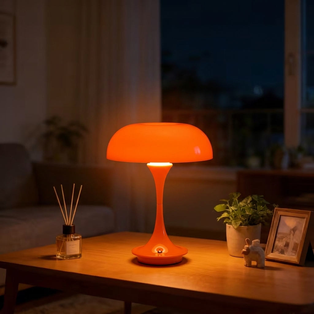The Mycora Rechargable USB LED Mushroom Table Lamp