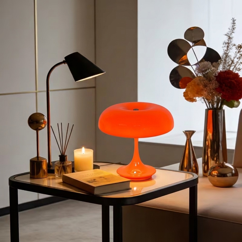 The Mycora Rechargable USB LED Mushroom Table Lamp